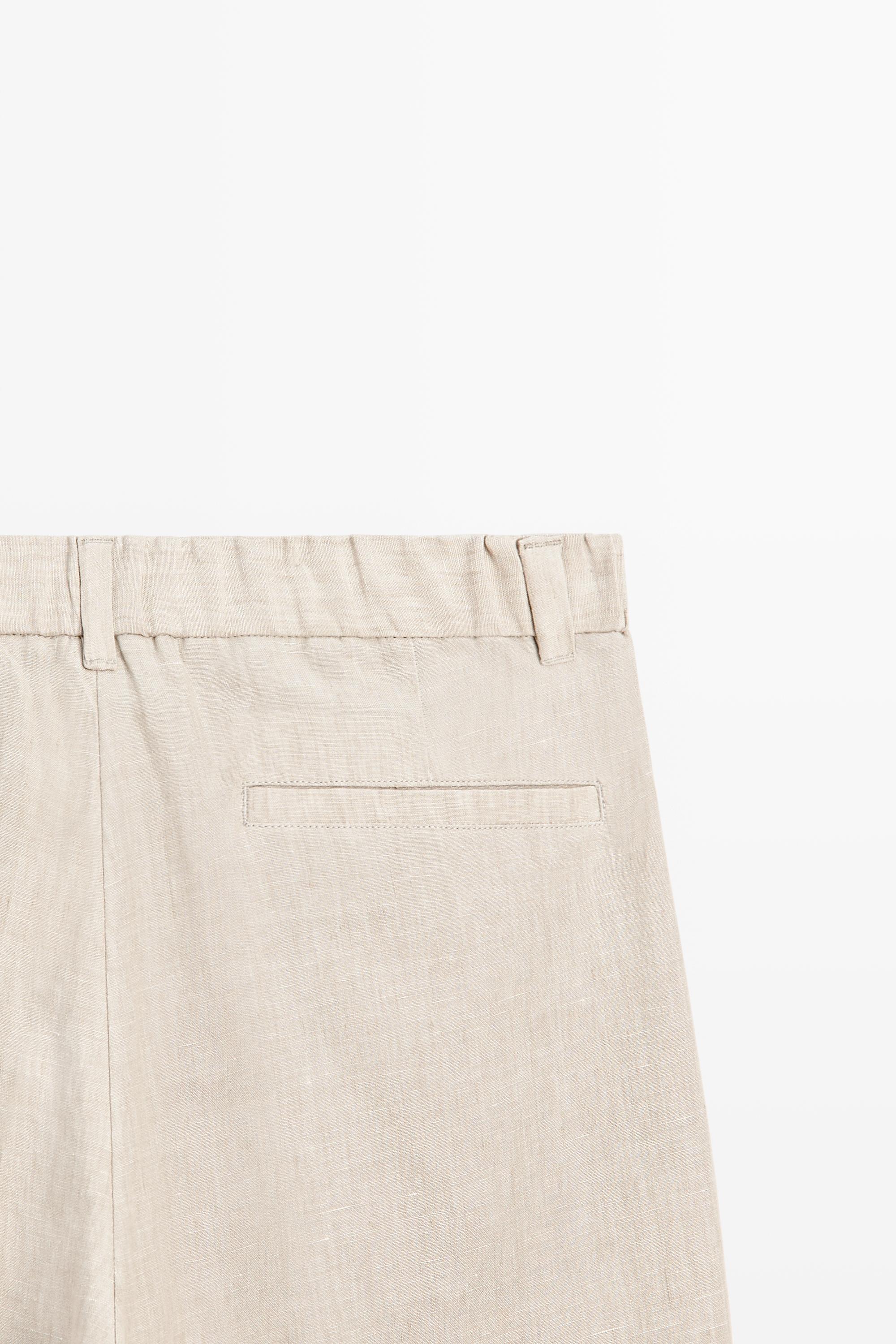 Pantalon 100 % lin taille élastique