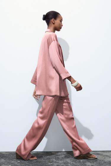 CREASED-EFFECT BLAZER - MARSALA by Zara - Image 2