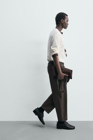 JEAN TAPERED WIDE FIT - Marron de Zara - Image 5