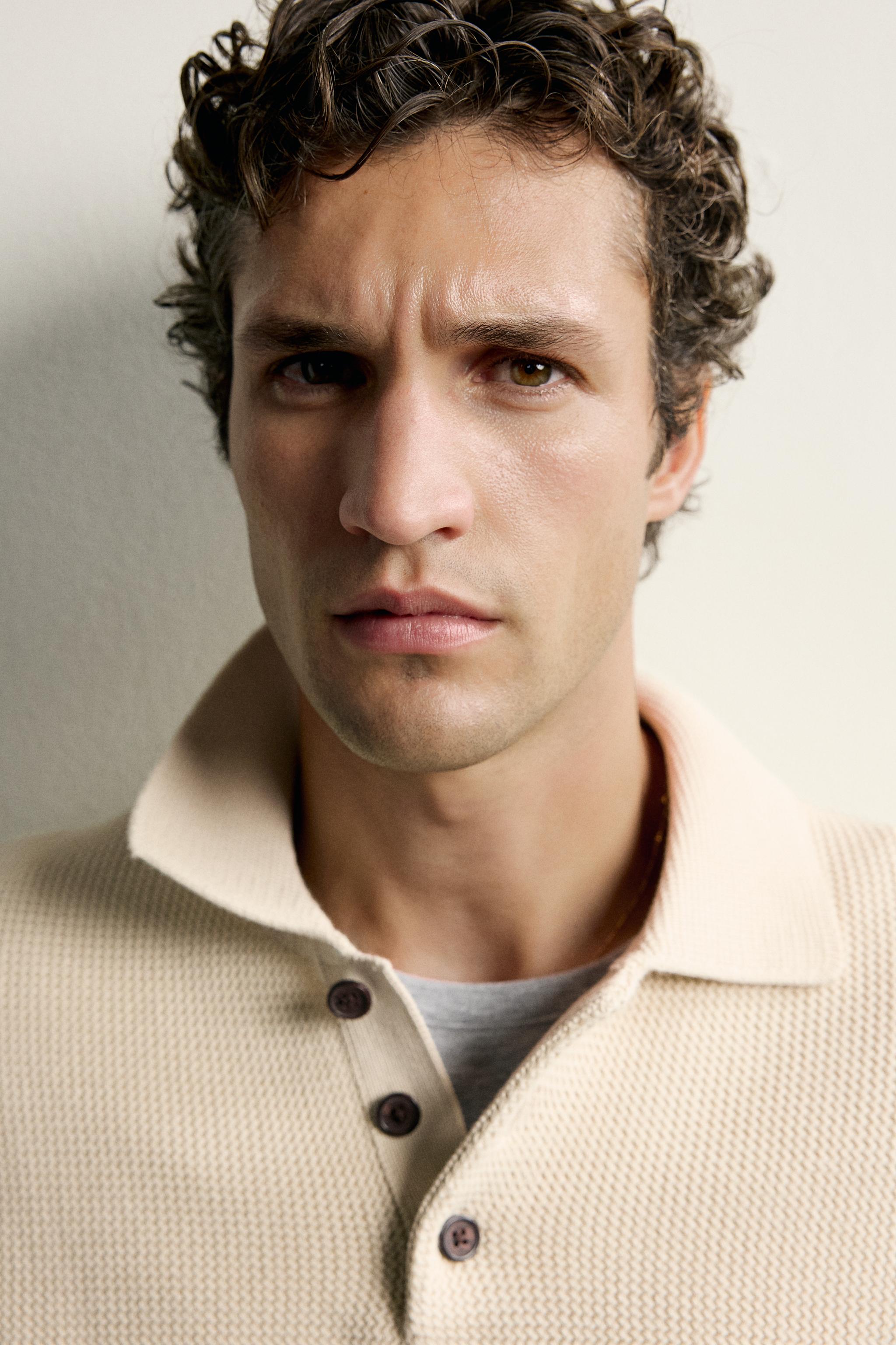 COTTON TEXTURE POLO SHIRT