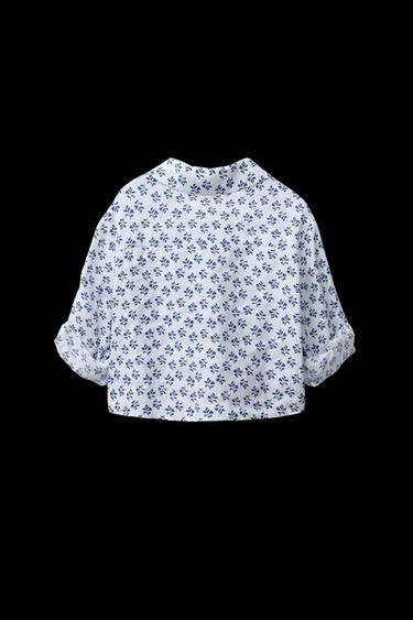 KNOT PRINT SHIRT - Mid-blue by Zara