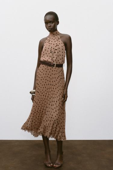 POLKA DOT MIDI DRESS WITH BELT - 930 by Zara - Image 0