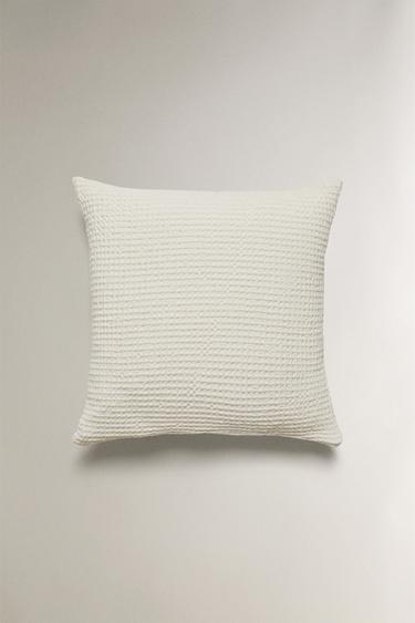 HOUSSE DE COUSSIN MINI-WAFFLE - Blanc cassé de Zara - Image 3