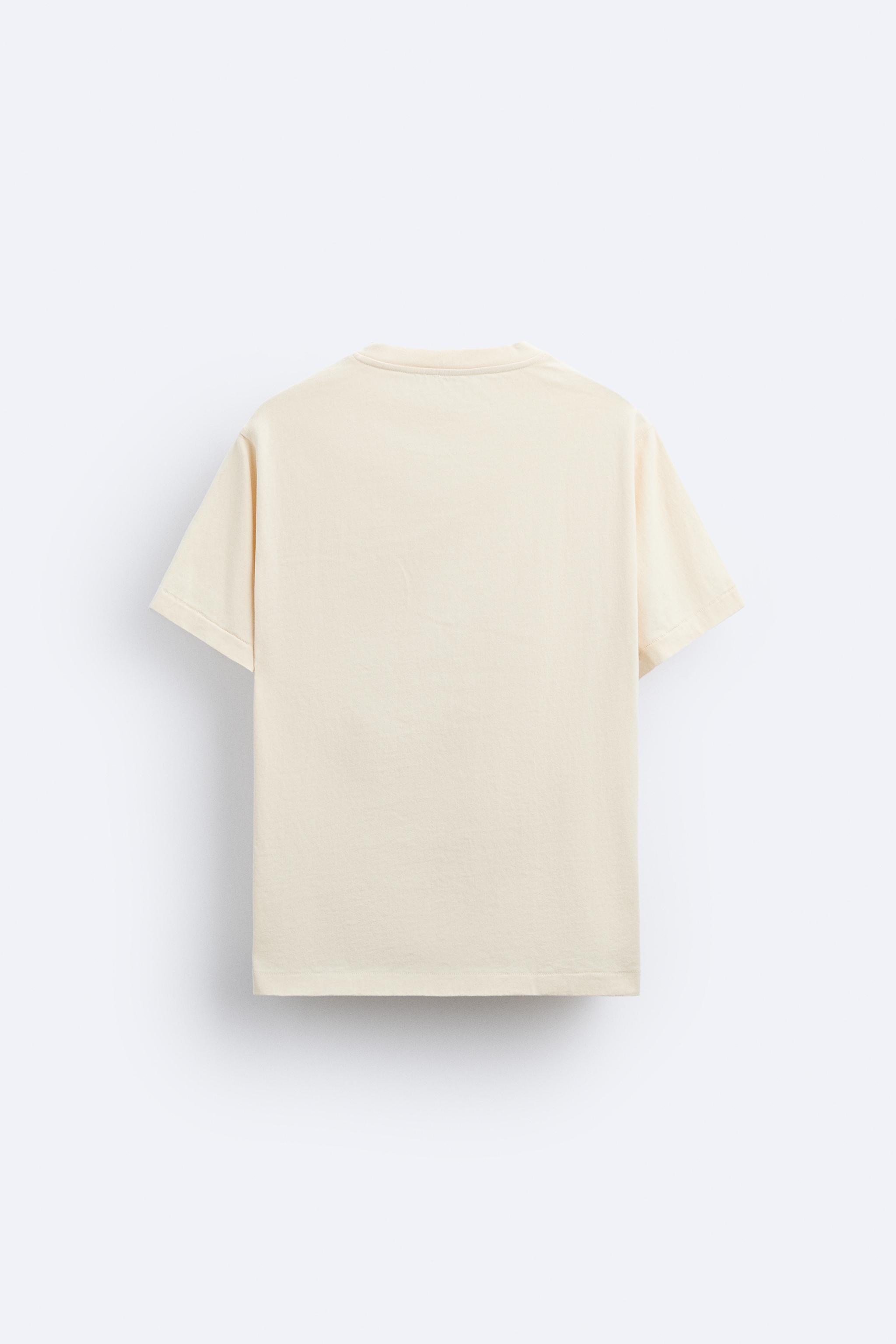 COMBINATION PRINT T-SHIRT - Light beige | ZARA Canada