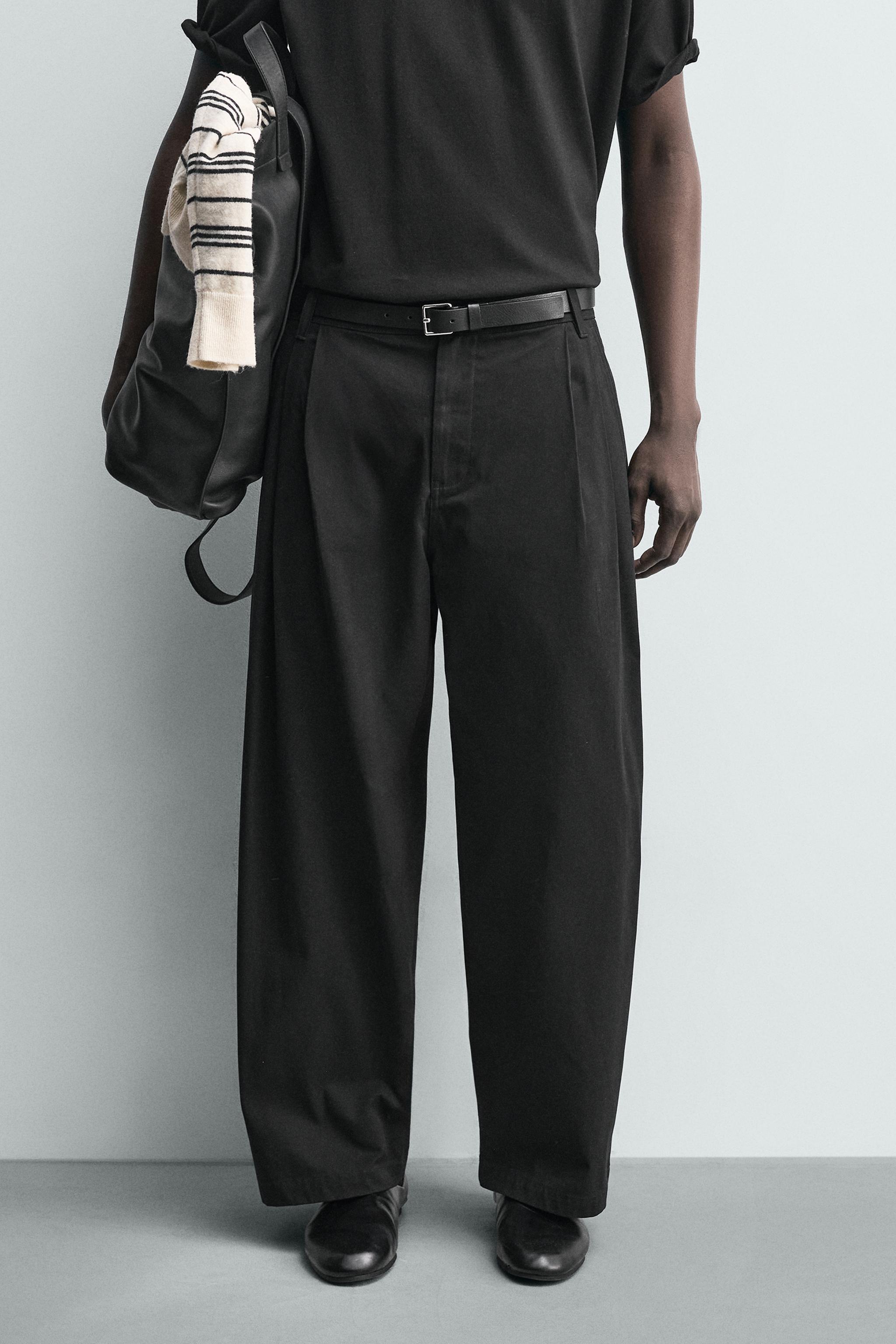 WIDE FIT CHINO PANTS