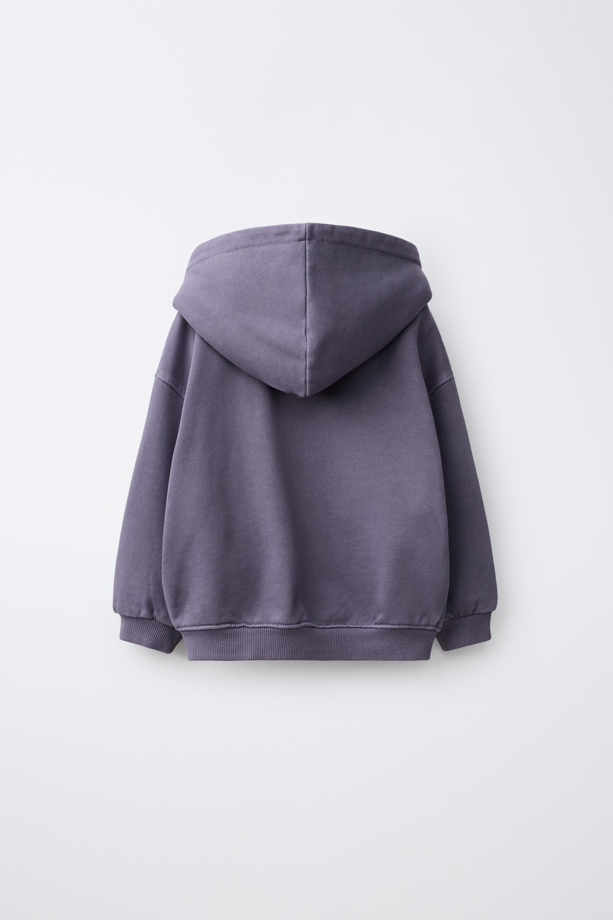 ジップアップフーディ - パープル | ZARA Japan / 日本