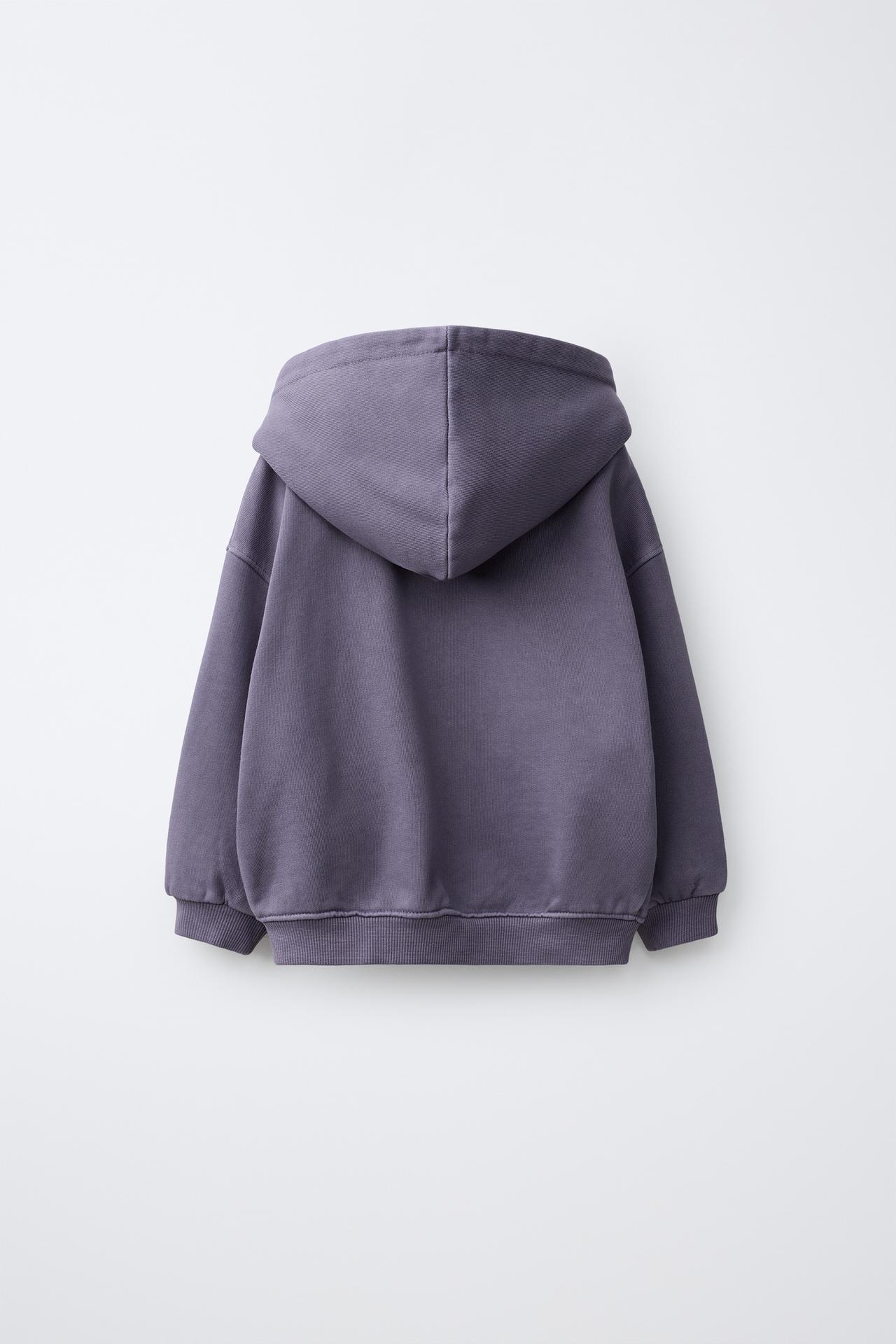 ZIP-UP HOODIE — Purple
