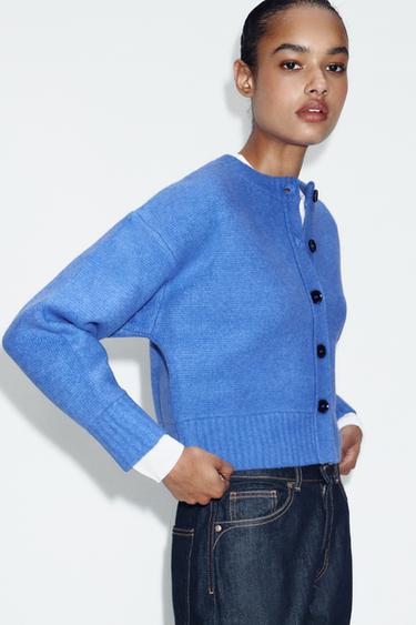 CASACO DE TRICÔ SOFT - Azulão da Zara