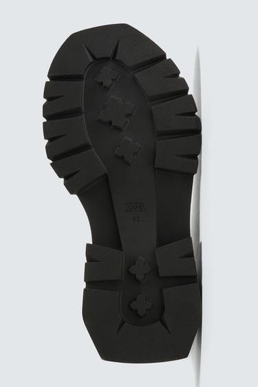 BOTTES À LACETS VOLUME USÉES - Gris de Zara - Image 6