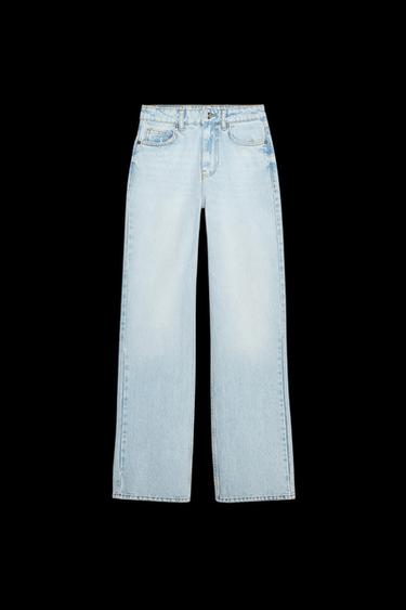 JEANS Z1975 STRAIGHT HIGH WAIST LONG LENGTH - Light blue by Zara - Image 0