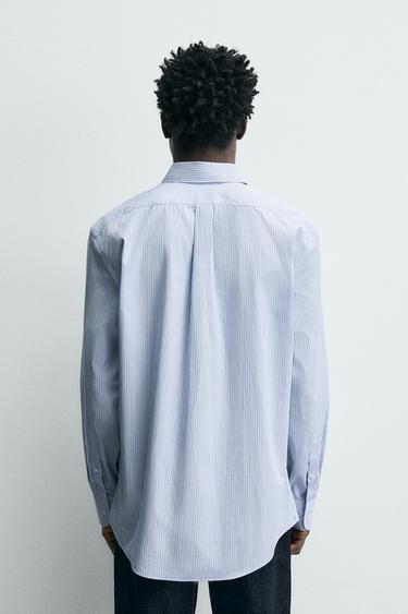 CHEMISE STRUCTURÉE À RAYURES - Rayures de Zara - Image 2