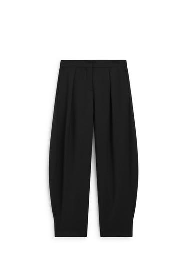 Barrel fit tailored pants with darts - LIMITED EDITION — Black 2