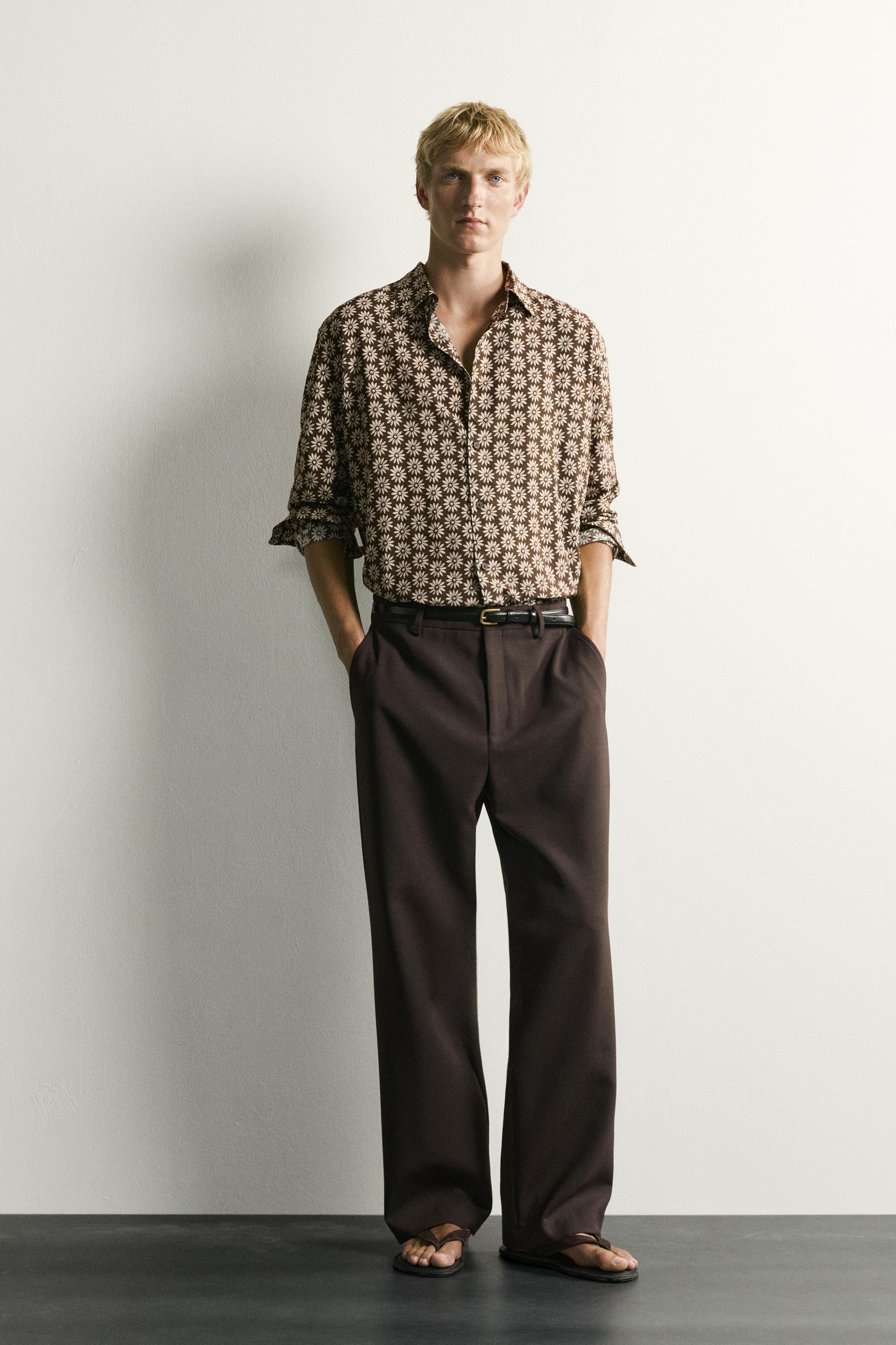 DAISY PRINT FLOWY SHIRT