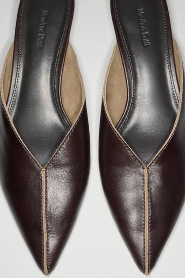 Zara Heeled mule shoe - Brown - Image 0