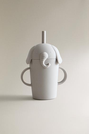 COPO PALHINHA INFANTIL ELEFANTE - Acinzentado da Zara