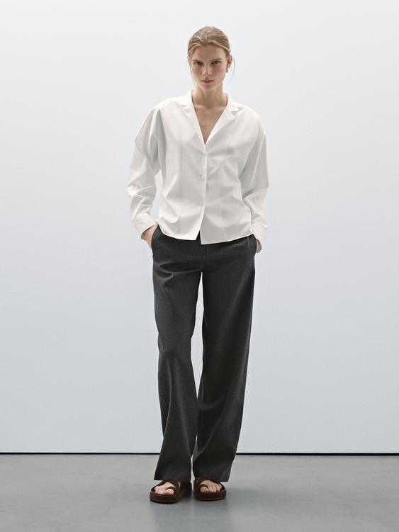 100% cotton poplin shirt