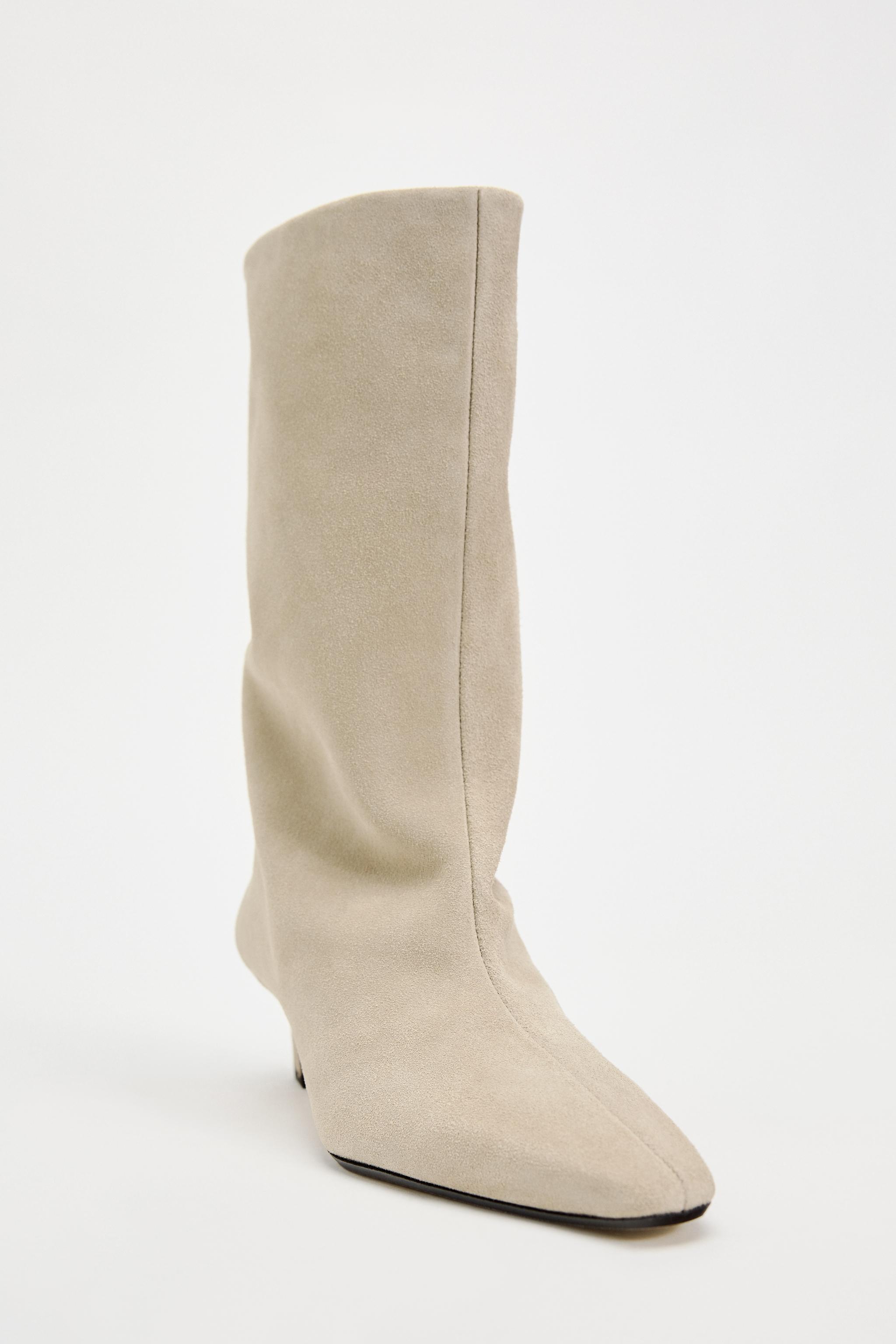 MID-HEIGHT SHAFT SUEDE BOOTS