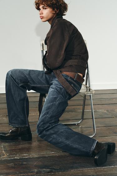 BELTED COTTON JACKET - Brown by Zara - Image 2