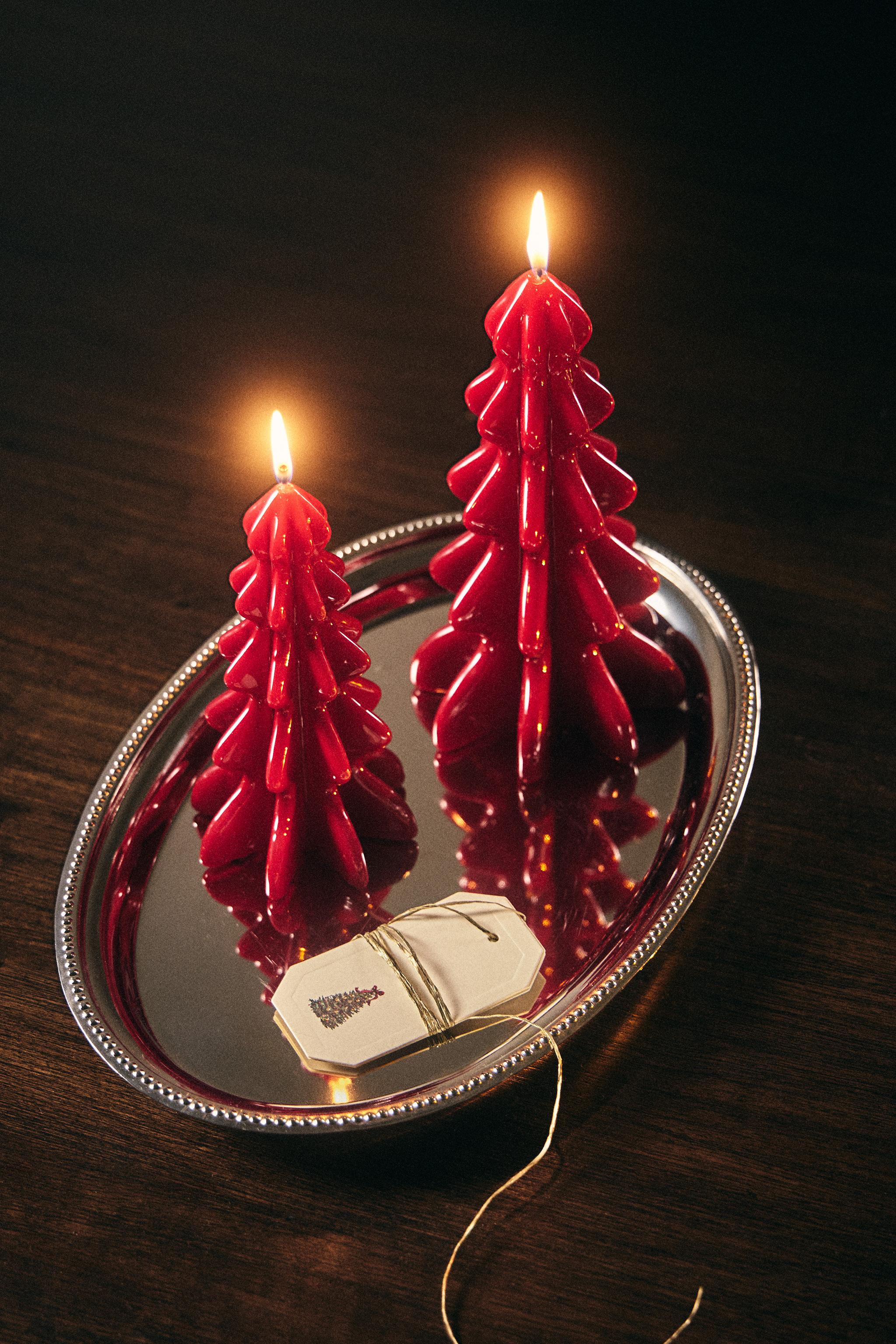 BOUGIE DÉCORATIVE ARBRE DE NOËL