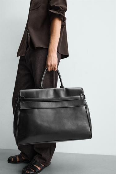 Zara OVERSIZED HANDBAG - Black - Image 0