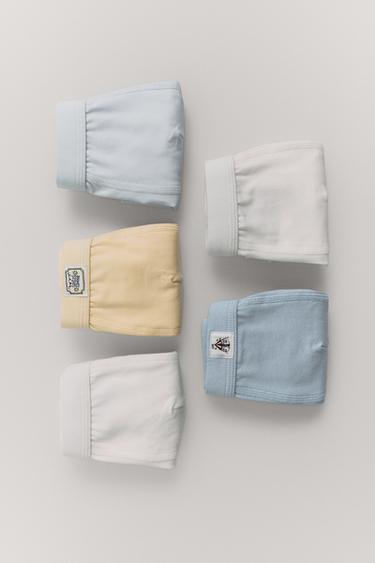 2-6 YEARS / 5-PACK OF CIRCUS BOXERS - Blue/White by Zara