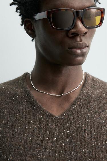 COMBINED METAL LINK CHAIN - Silver by Zara - Image 1