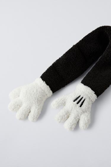 MICKEY MOUSE FANTASIA © DISNEY TOWELLING SCARF - Black by Zara - Image 1