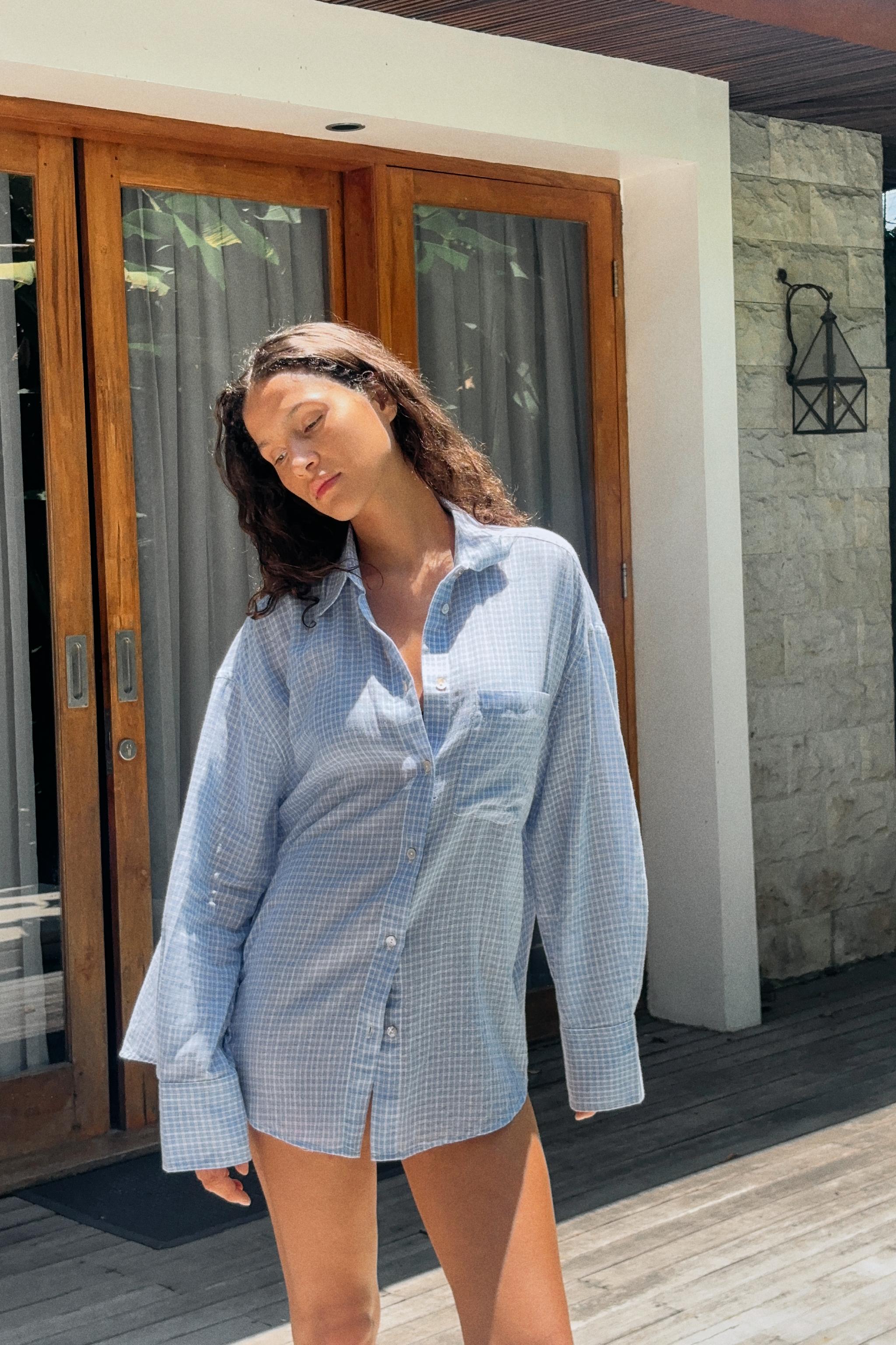 OVERSIZED GAZE SHIRT WITH POCKET