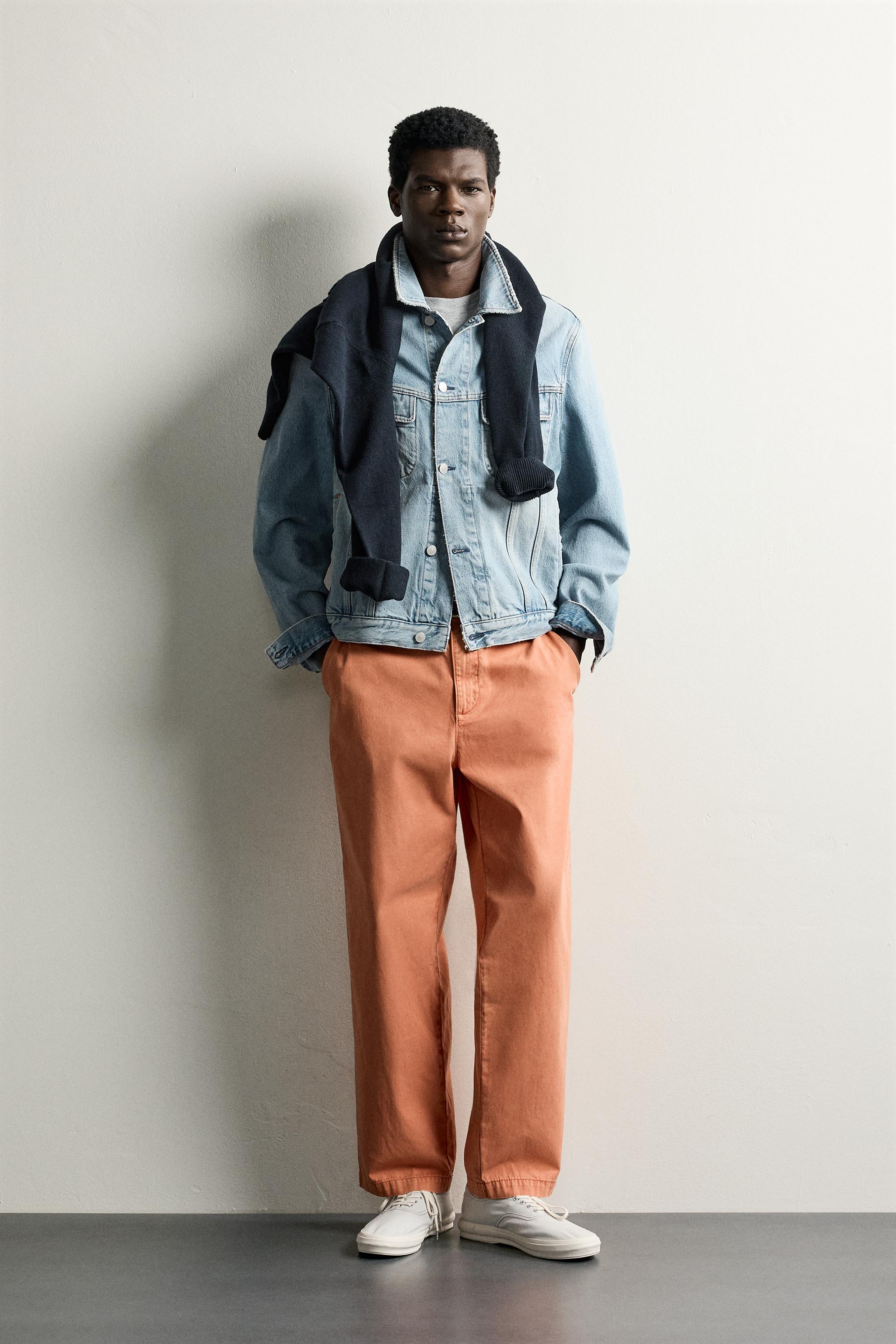 Zara YIKAMALI STRAIGHT FIT CHINO PANTOLON
