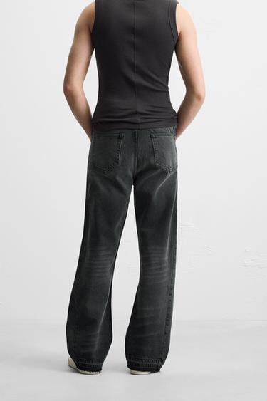 FLARE FIT JEANS - charcoal grey by Zara - Image 2