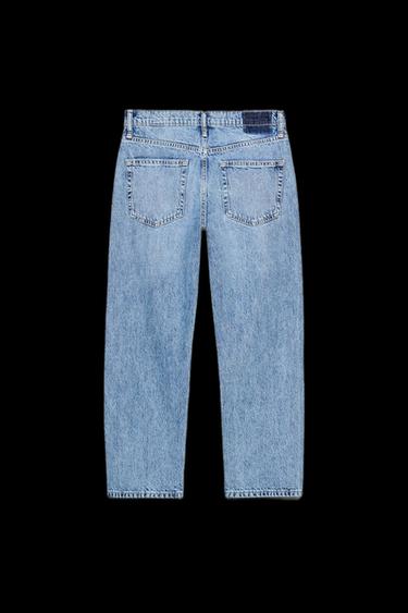 JEANS Z1975 CROPPED MIT MITTELHOHEM BUND - Mittelblau von Zara