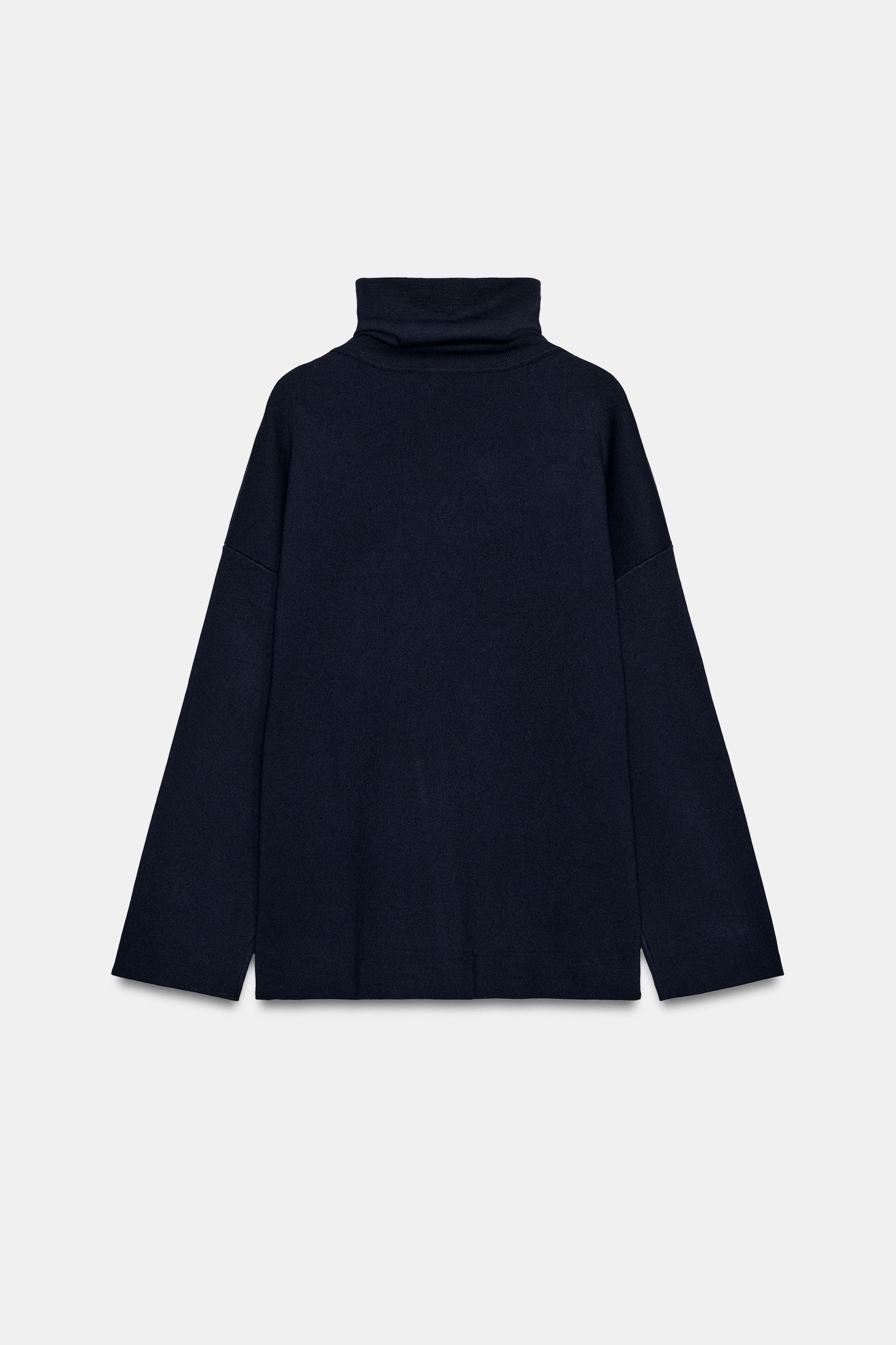 PLAIN-KNIT MOCK-NECK SWEATER thumbnail 6