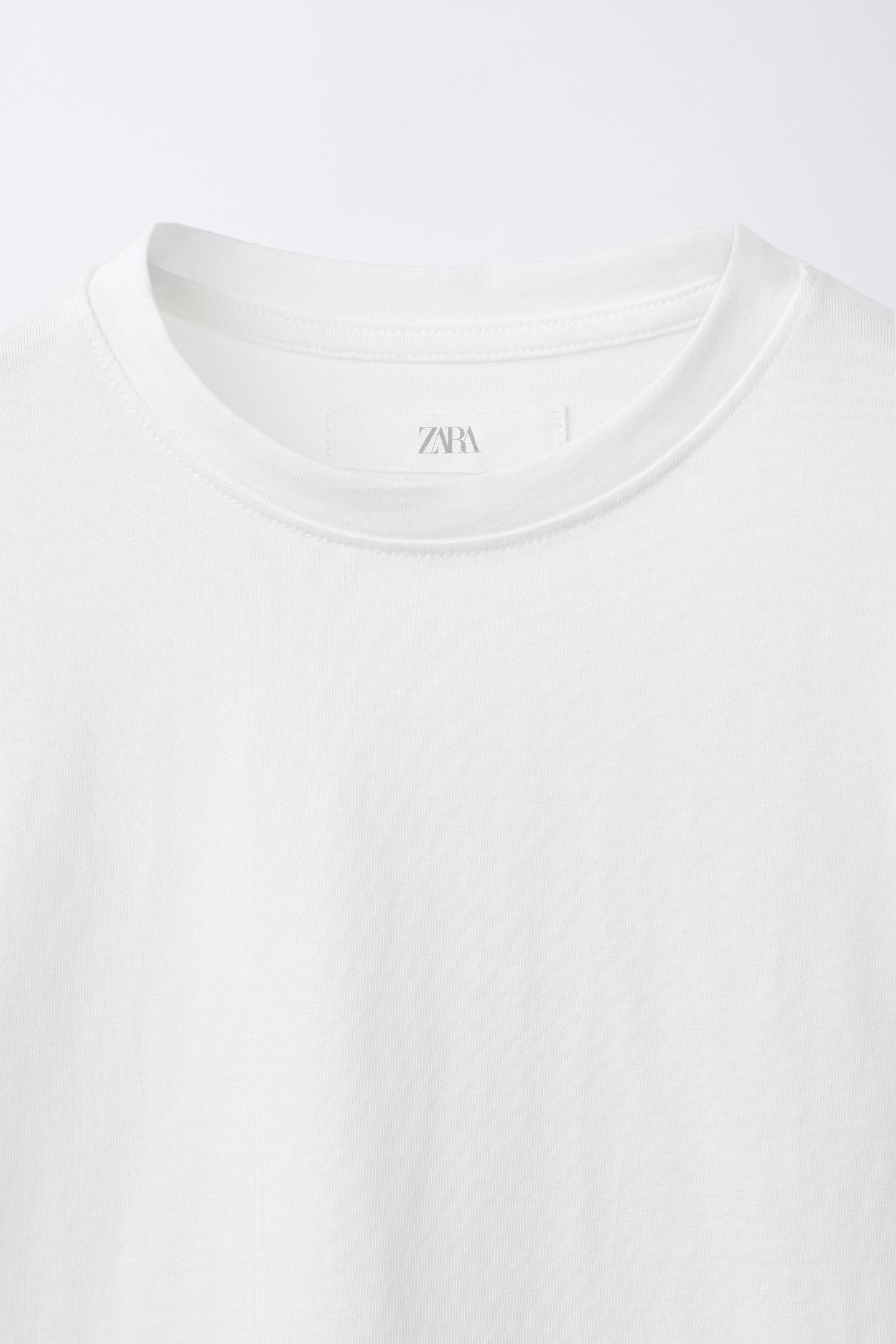 Детская футболка Zara Plain, цвет: Белый — фото 3