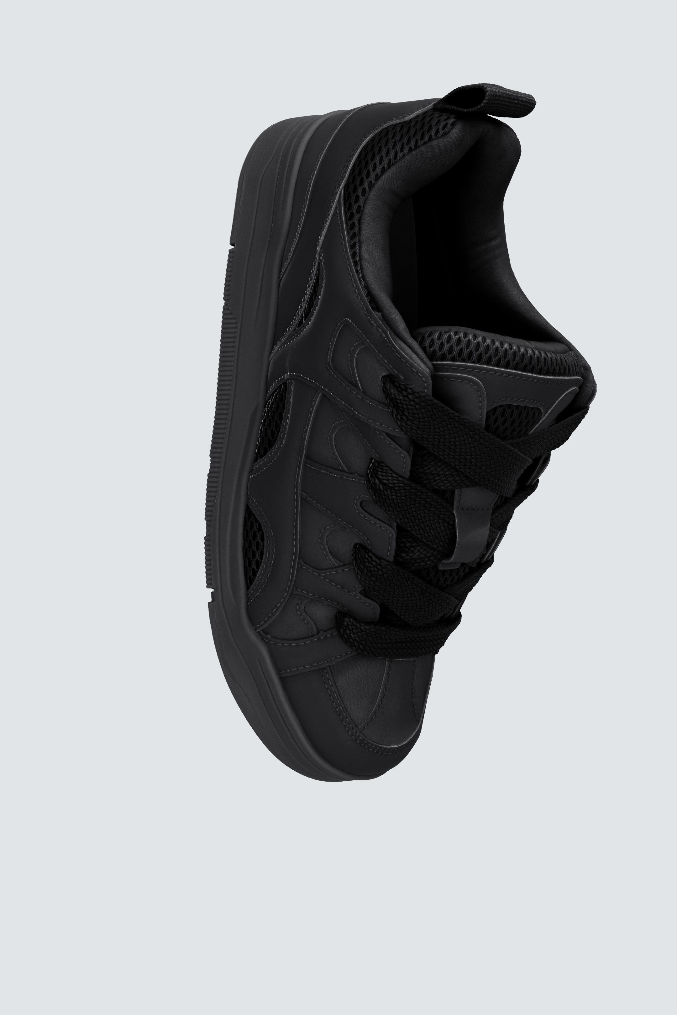 マキシシューレーススニーカー - ブラック | ZARA Japan / 日本