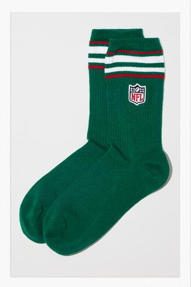 Zara NFL STRIPED SOCKS - GREEN