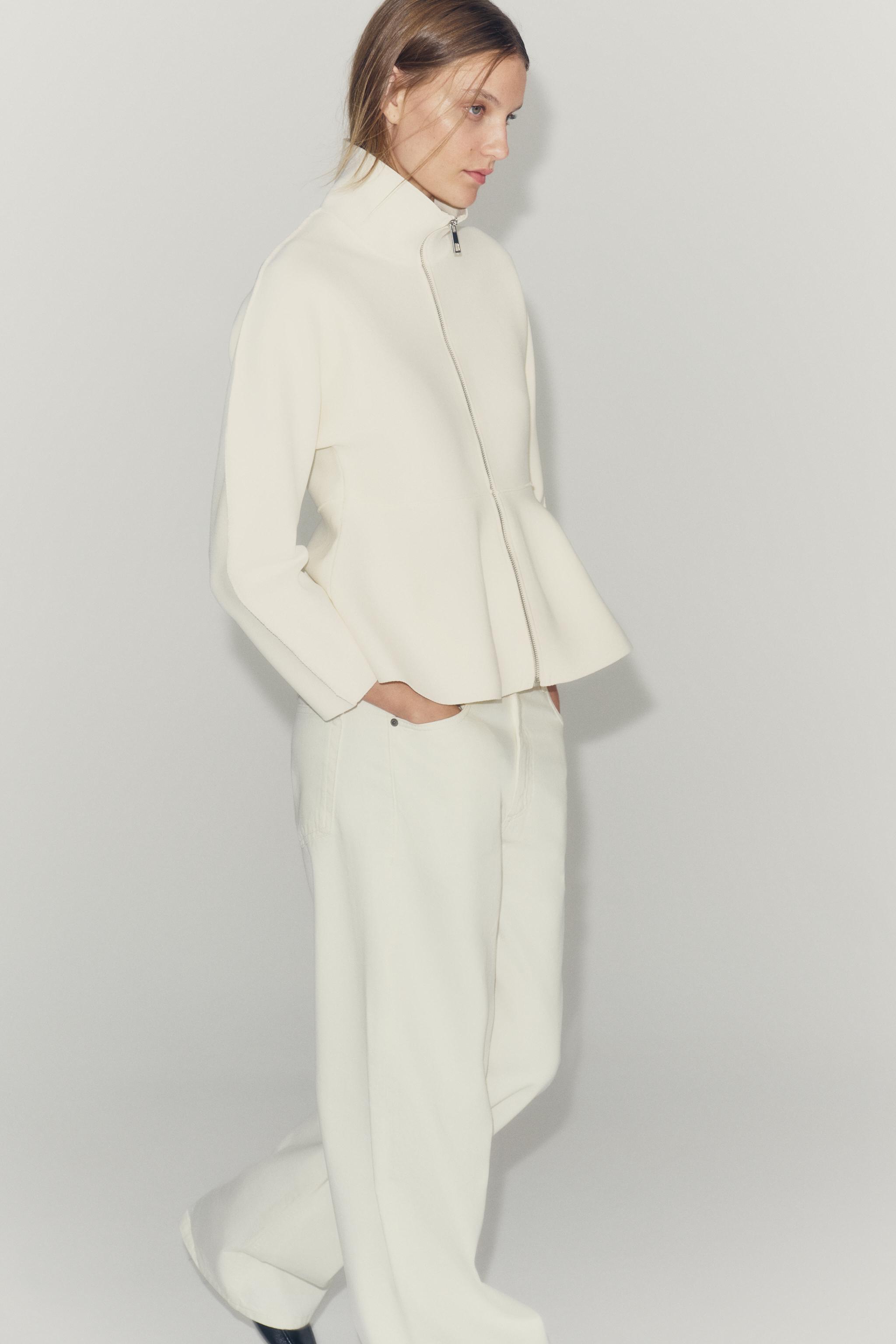 Zara ZIP-UP PEPLUM CARDIGAN — фото 4