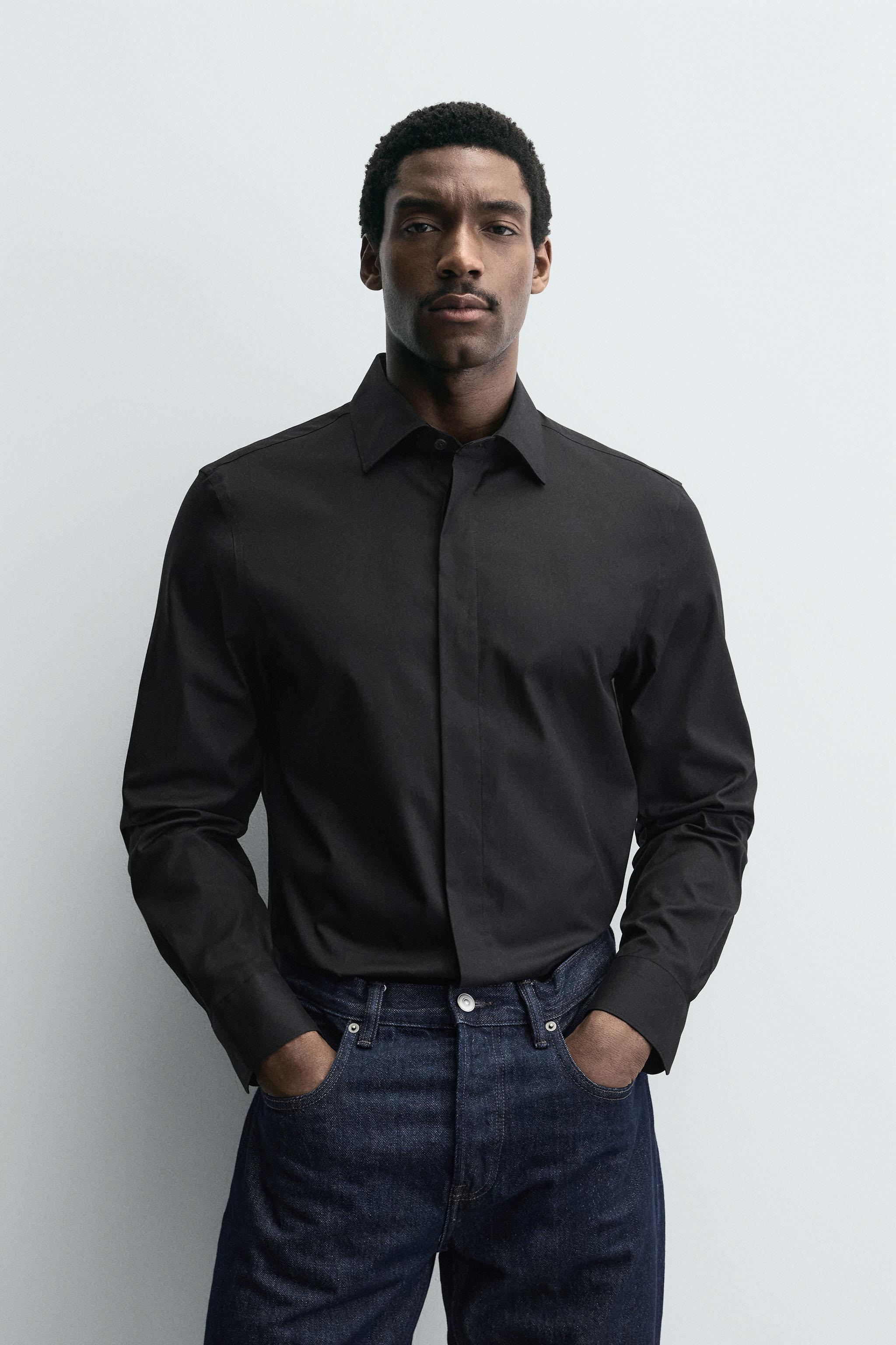 CHEMISE RAYÉE - écru/vert kaki | ZARA Canada CHEMISE RAYÉE - écru/vert kaki | ZARA Canada