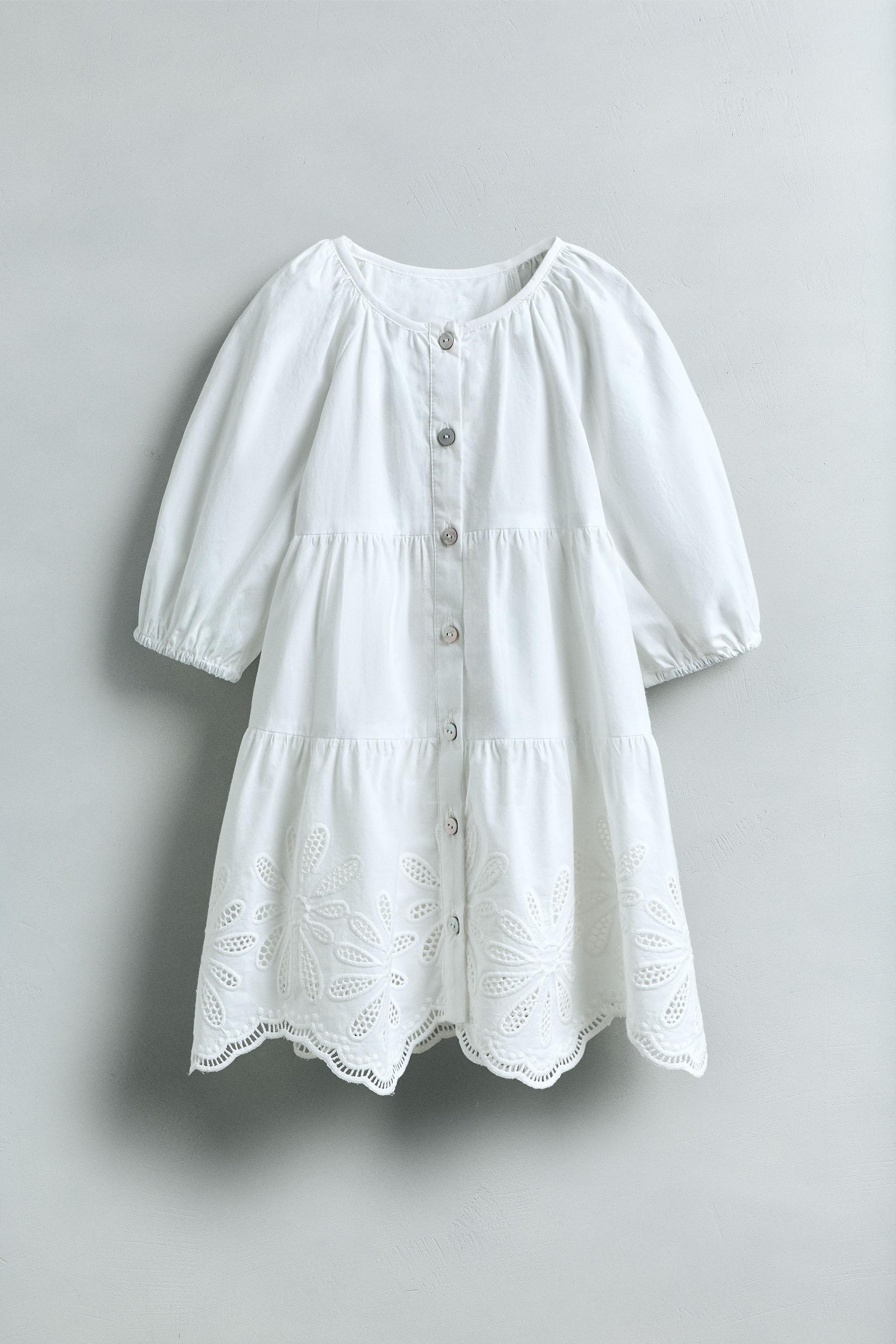 ROBE FLEURS BRODÉES