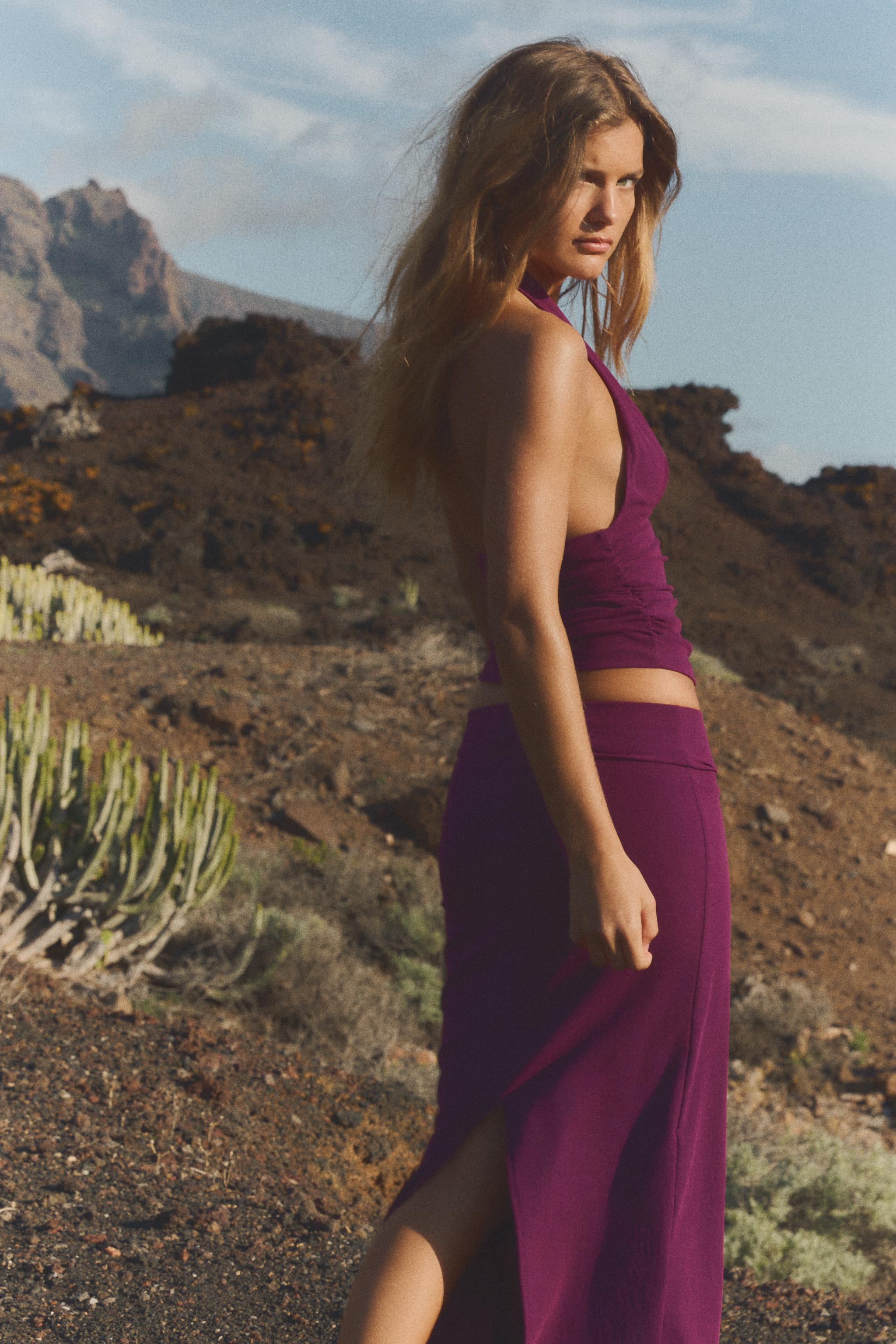 TOP HALTER PLIS