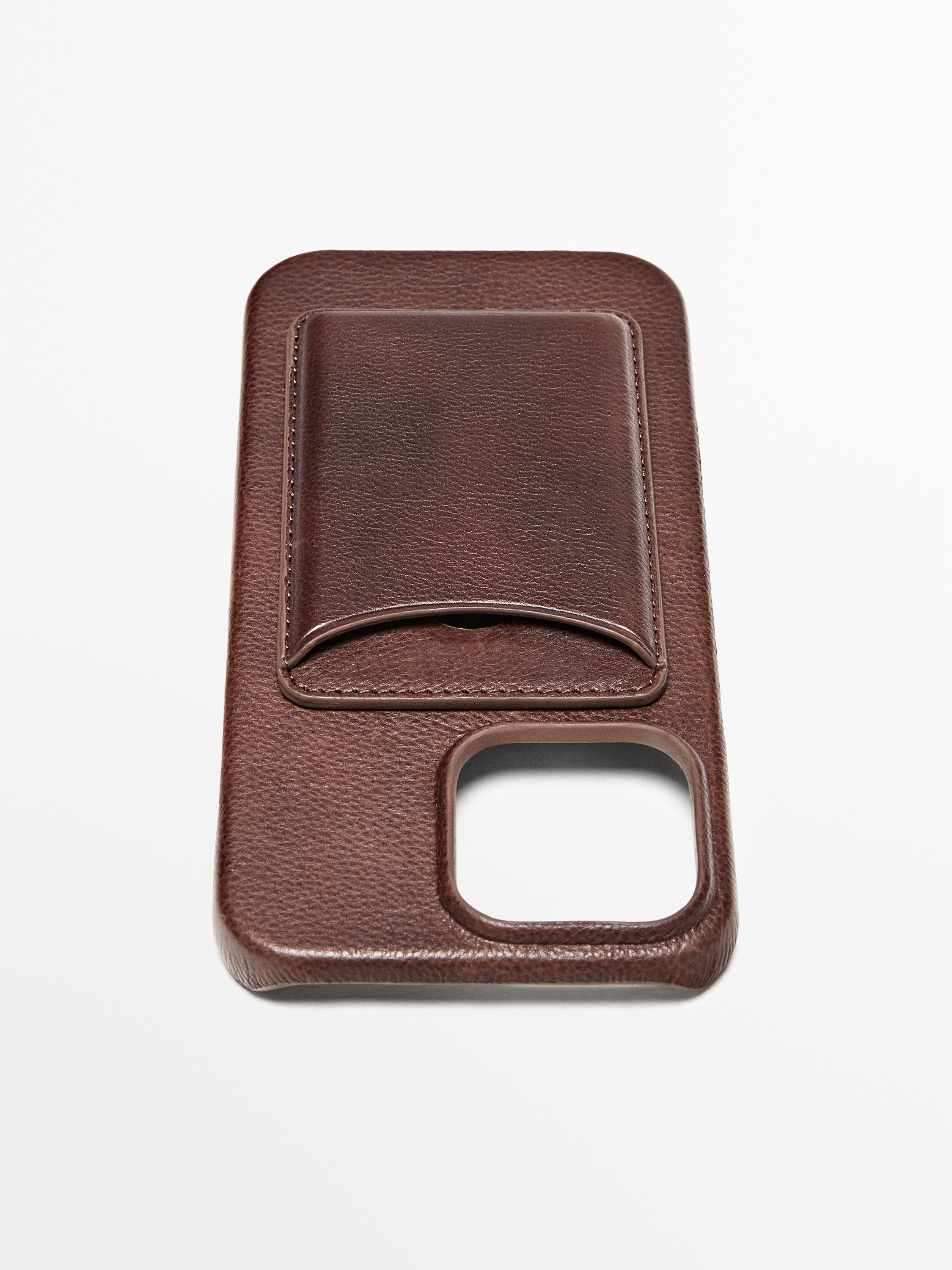 Nappa leather iPhone 16 Pro Max case