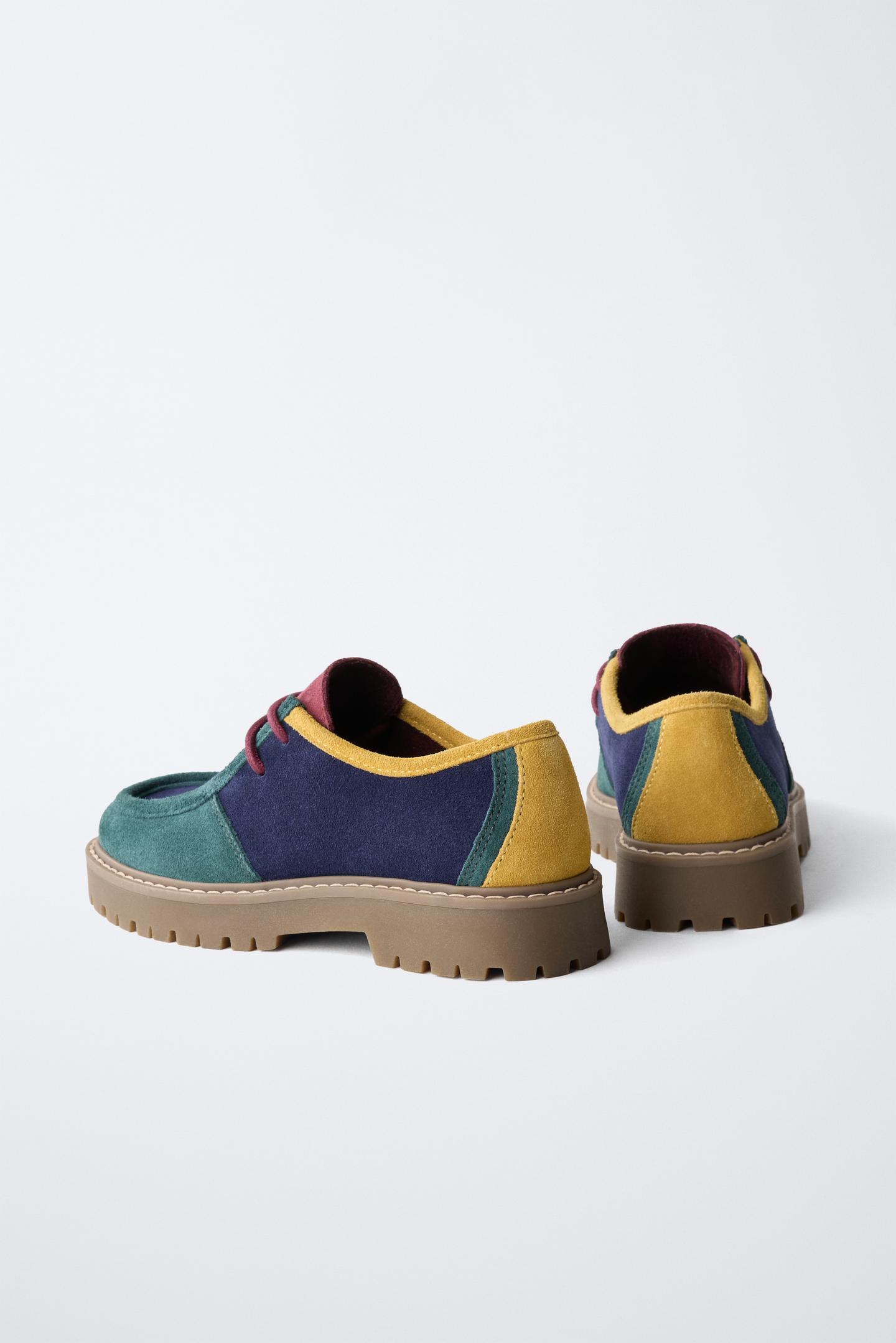 Детские туфли Zara Fruit OF the Loom™ Leather Blucher, цвет: Разноцветный — фото 5