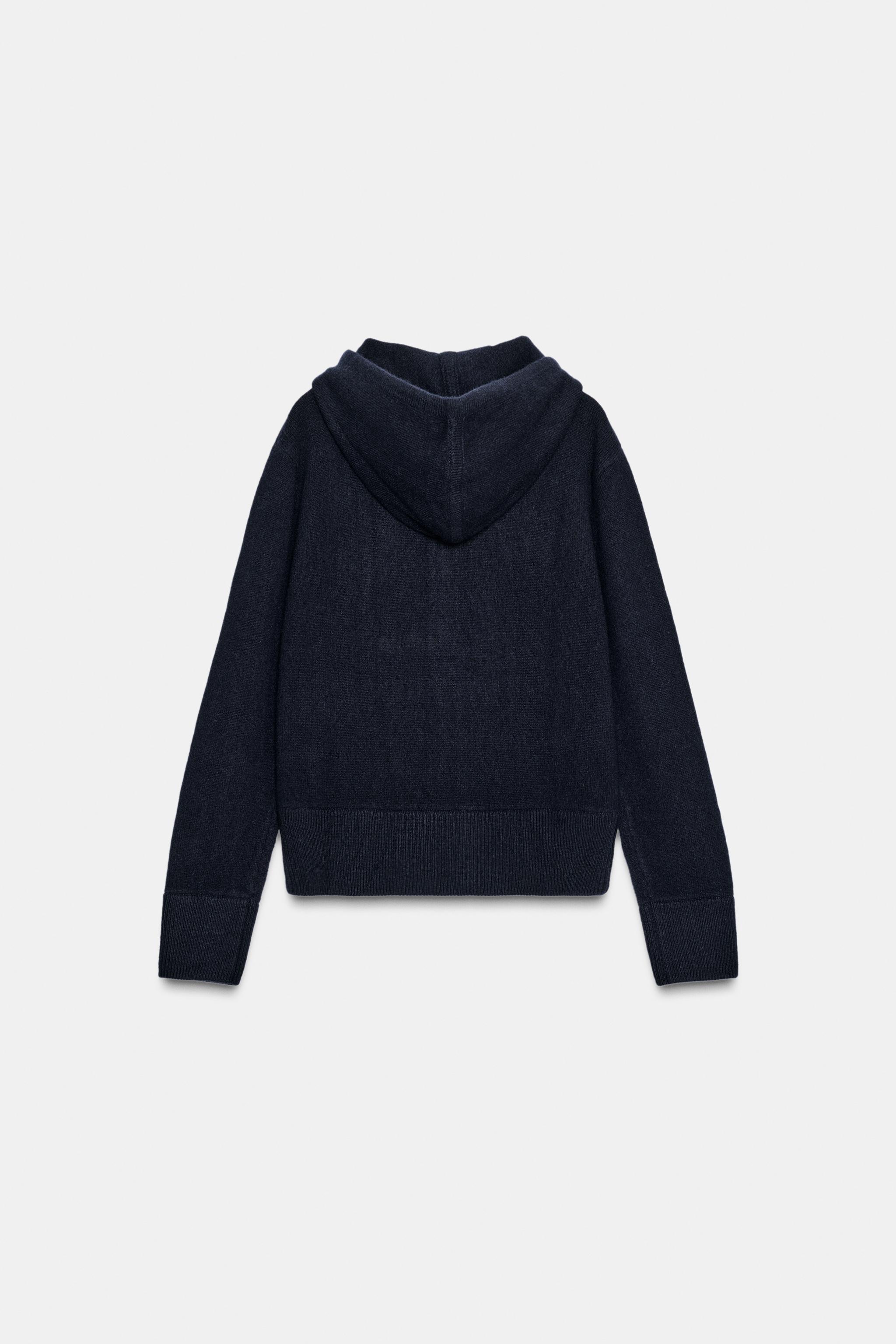 100% WOOL HOODIE SWEATSHIRT