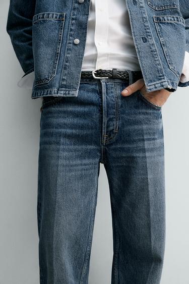 STRAIGHT-LEG JEANS LIMITED EDITION - Mid-blue by Zara