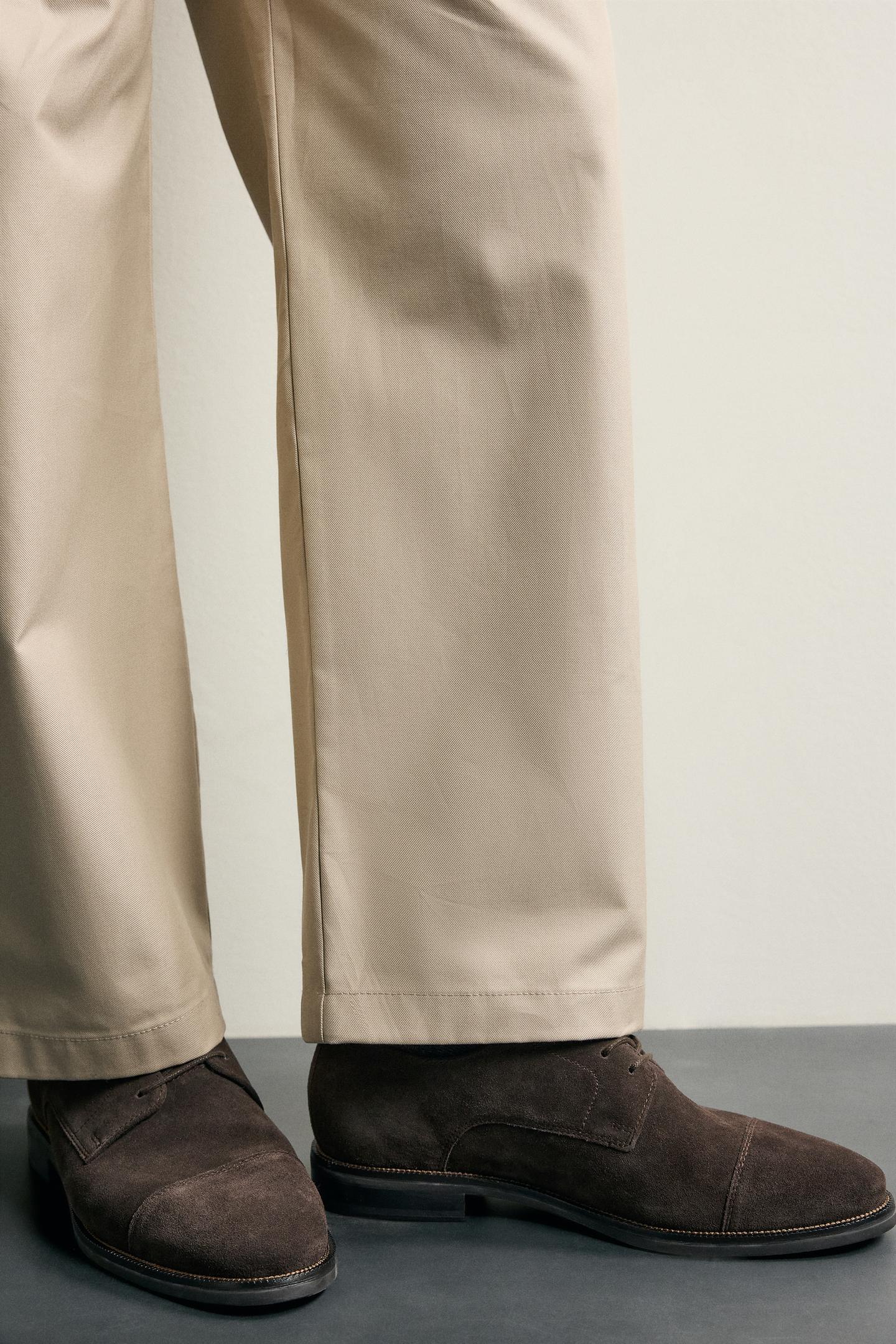 Мужские туфли Zara Leather Dress Shoes, цвет: Коричневый — фото 3