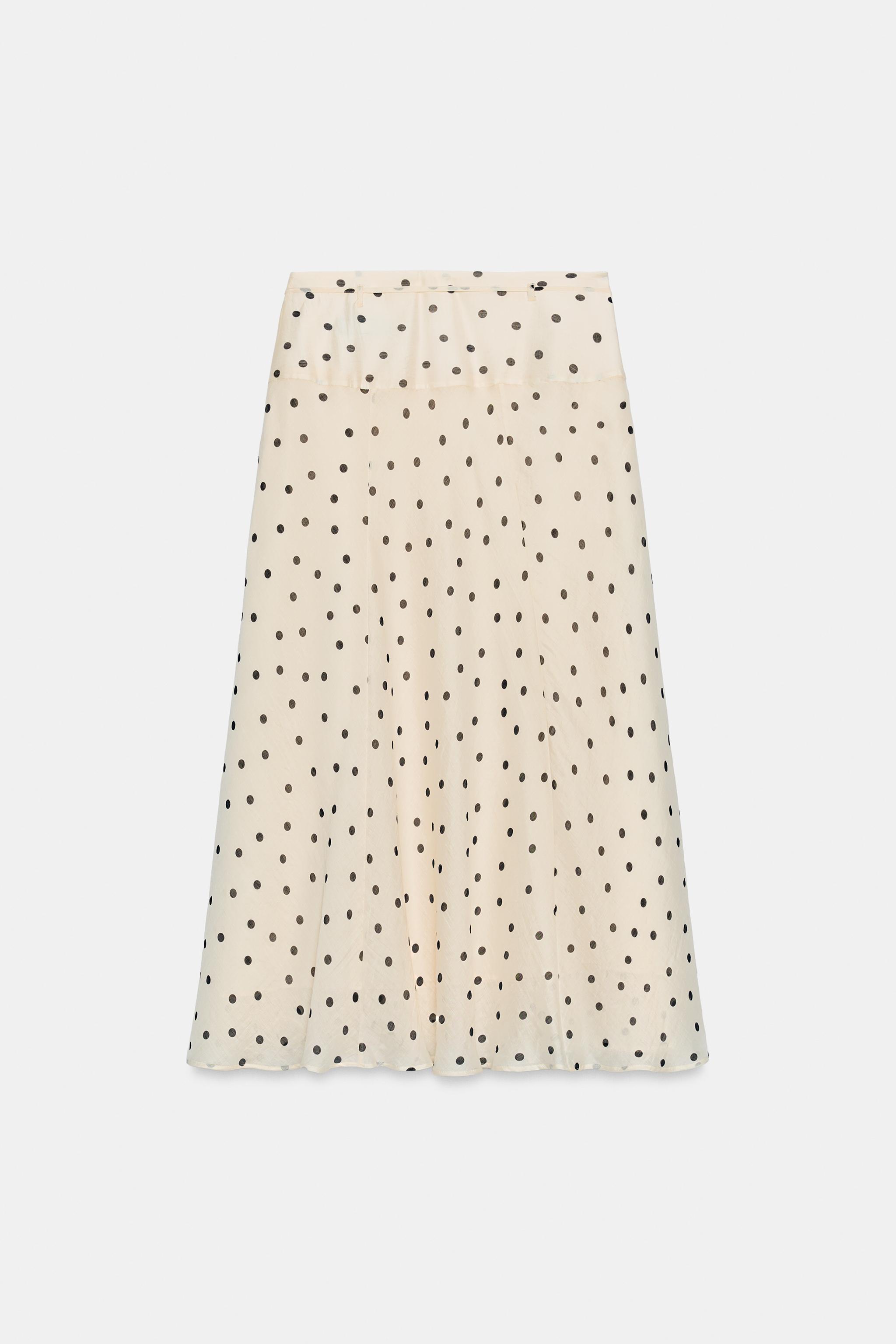 POLKA DOT MIDI SKIRT