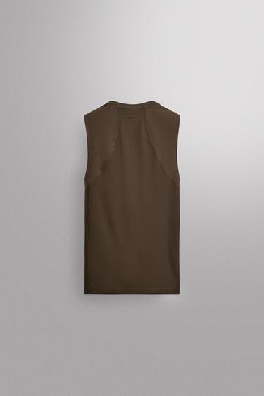 FIRST LAYER TANK TOP - Brown by Zara - Image 6