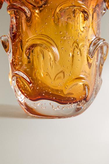 SMALL IRREGULAR DECORATIVE VASE - Orange by Zara - Image 2