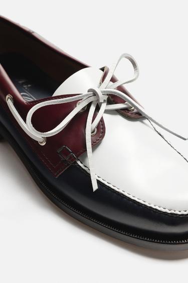 CHAUSSURES BATEAU CASTELLANO 1920 ® X ZARA MAN - Tricolore de Zara - Image 4