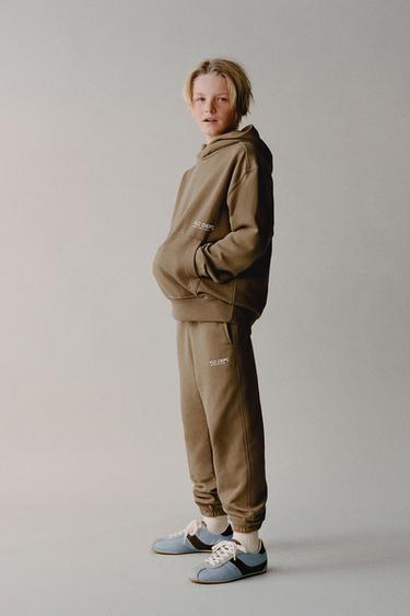 TEXT JOGGERS - Ochre by Zara