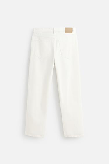 STRAIGHT ANKLE FIT JEANS - White by Zara - Image 7